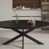 TABLE 'ALEXA' 200 CM OVALE MANGOLIA NOIR
