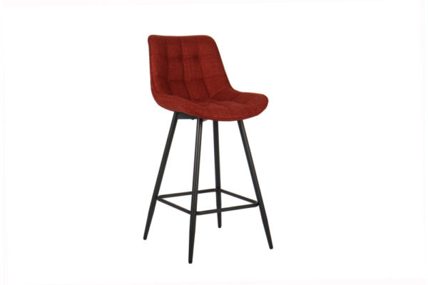 Chaise de comptoir 'Ariba' Tissus Gris clair – Image 2