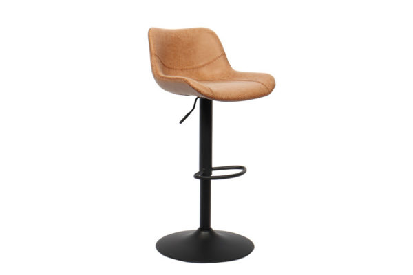 Tabouret de bar 'Tilda' PU Cognac – Image 4