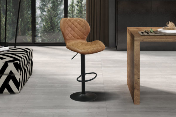 Tabouret de bar 'Malaga' PU Cognac