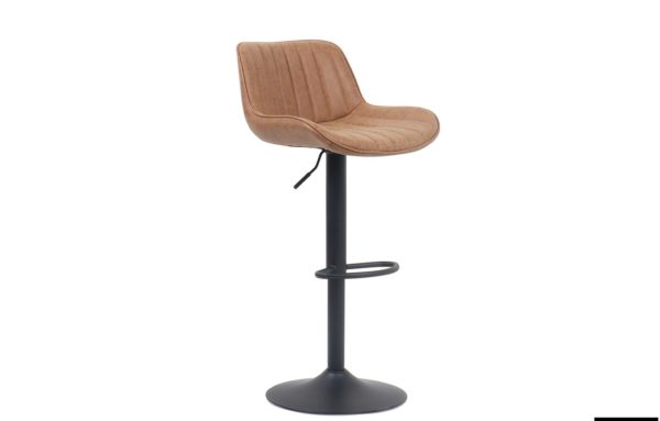 Tabouret de bar 'Fenna' PU Gris – Image 2