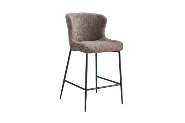 Chaise de comptoir 'Lisa' Bouclé Sable – Image 2