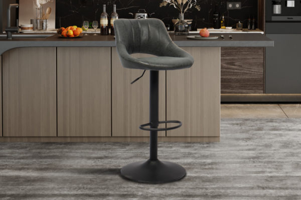 Tabouret de bar 'Bella' PU Noir