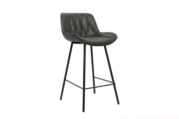 Chaise de comptoir 'Nova' PU Noir – Image 2