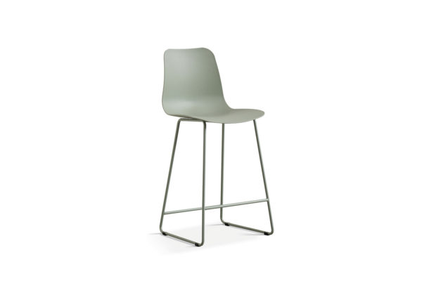 Chaise de comptoir 'Marie' PP Gris-vert – Image 2