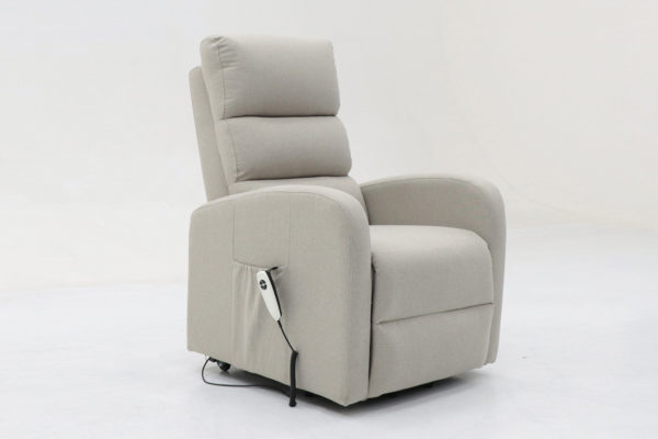 Fauteuil releveur electrique 'Bruges' Tissu Gris clair – Image 2