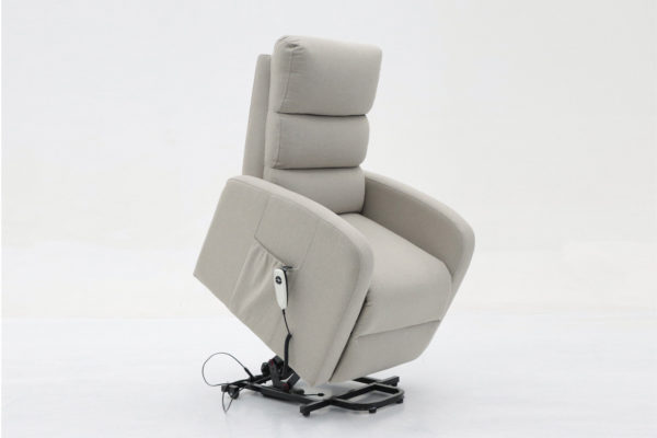 Fauteuil releveur electrique 'Bruges' Tissu Gris clair – Image 3
